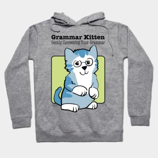 Grammar Kitten Blue Hoodie